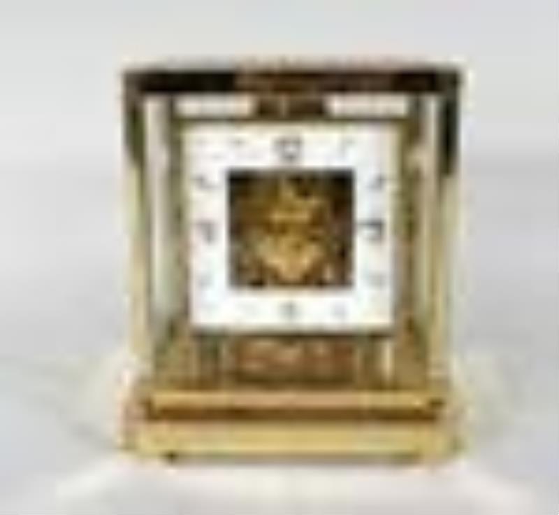 LeCoultre Gilt Brass Atmos Clock