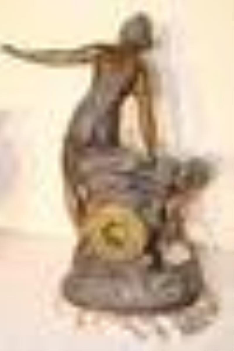 Large 3 Piece French Clock Set by Moreau