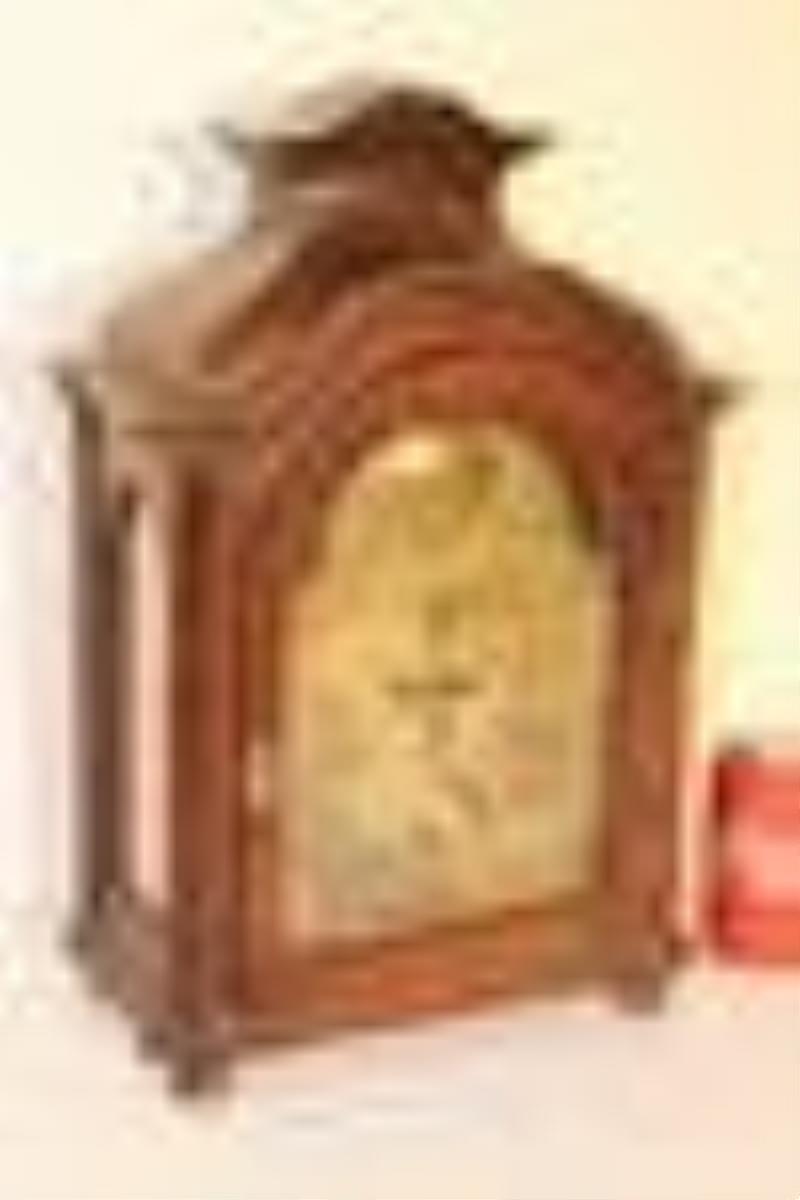 18th C. Bracket Clock Marked Frantz Drahinger Aschach