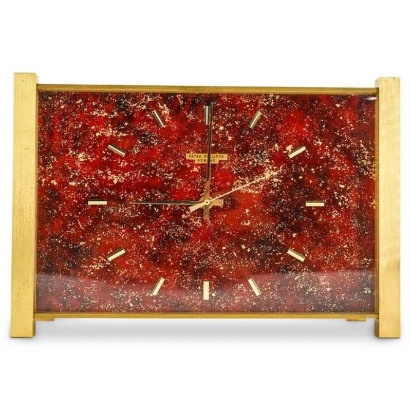 French Patek Philippe Geneve Quartz Table Clock