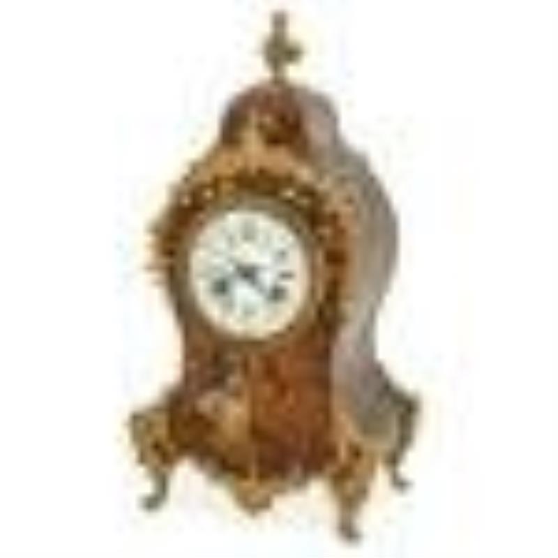 Vernis Martin Wood And Bronze Clock