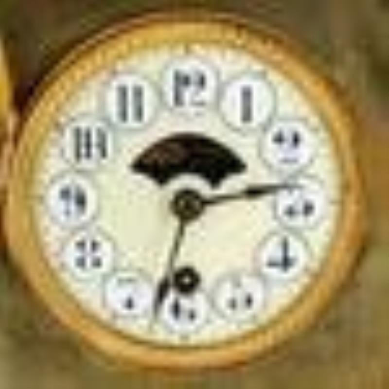 Antique Large \\\”Boston Clock Co.\\\” Gilt Bronze Mantel