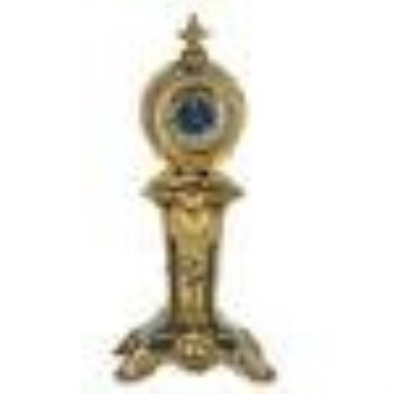 Antique German Junghans Ornate Small Mantle Clock