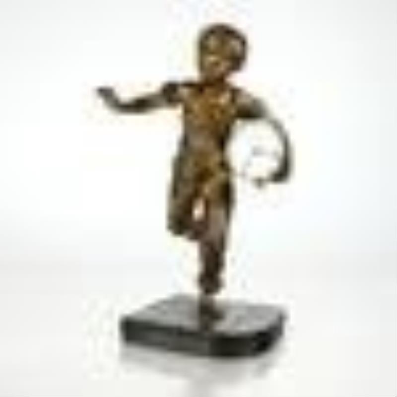Bronze Figural Clock