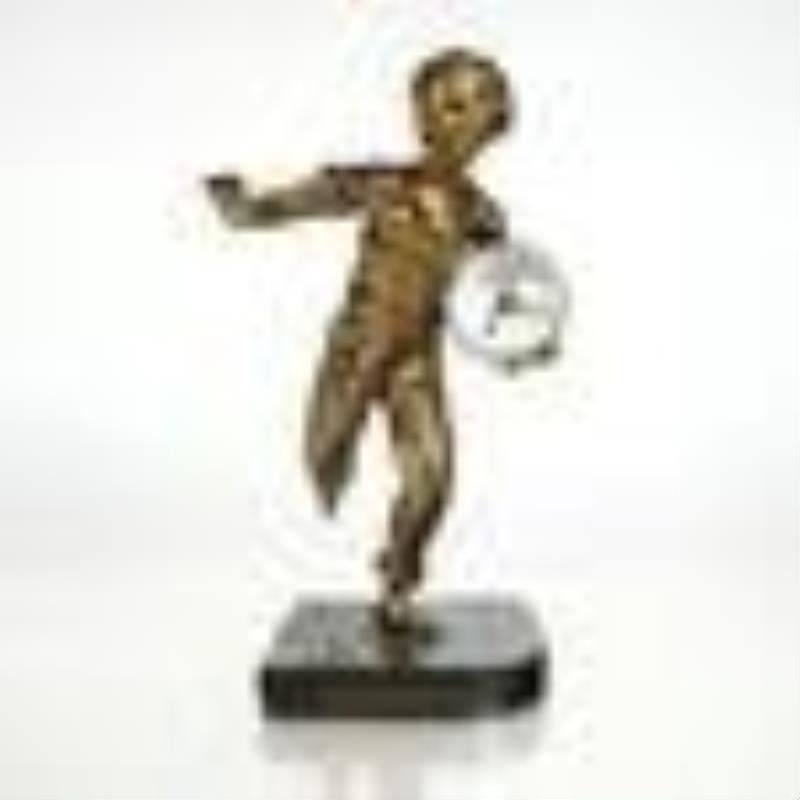 Bronze Figural Clock