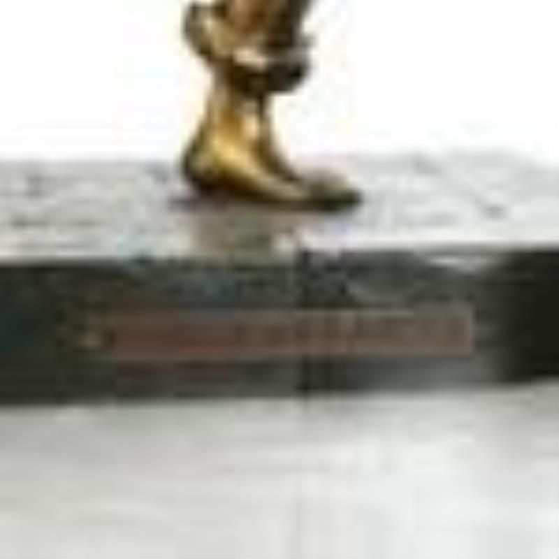 Bronze Figural Clock