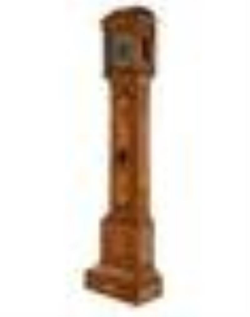 A Dutch Marquetry Tall Case Clock with an English
