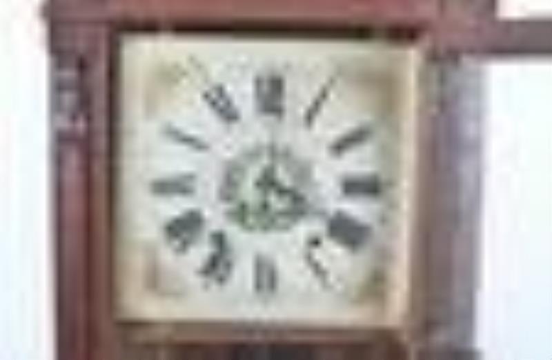 Daniel Pratt Jr Mahogany Column & Splat Shelf Clock