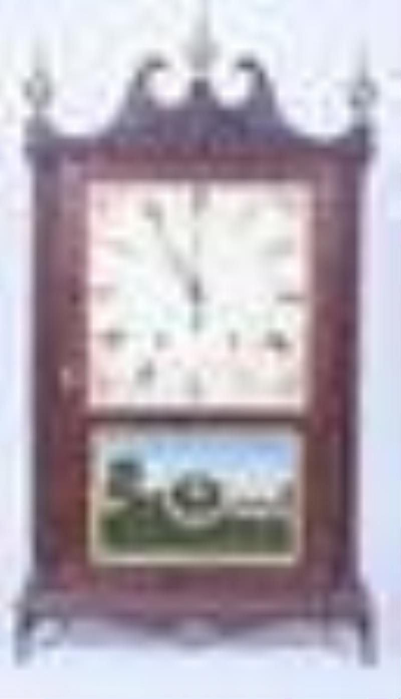 Eli Terry & Son pillar & scroll shelf clock