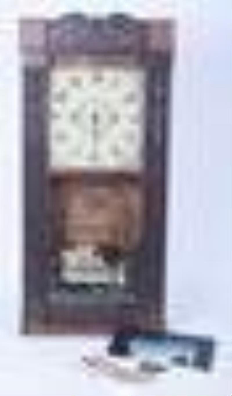 Boardman 30-hour column and splat shelf clock