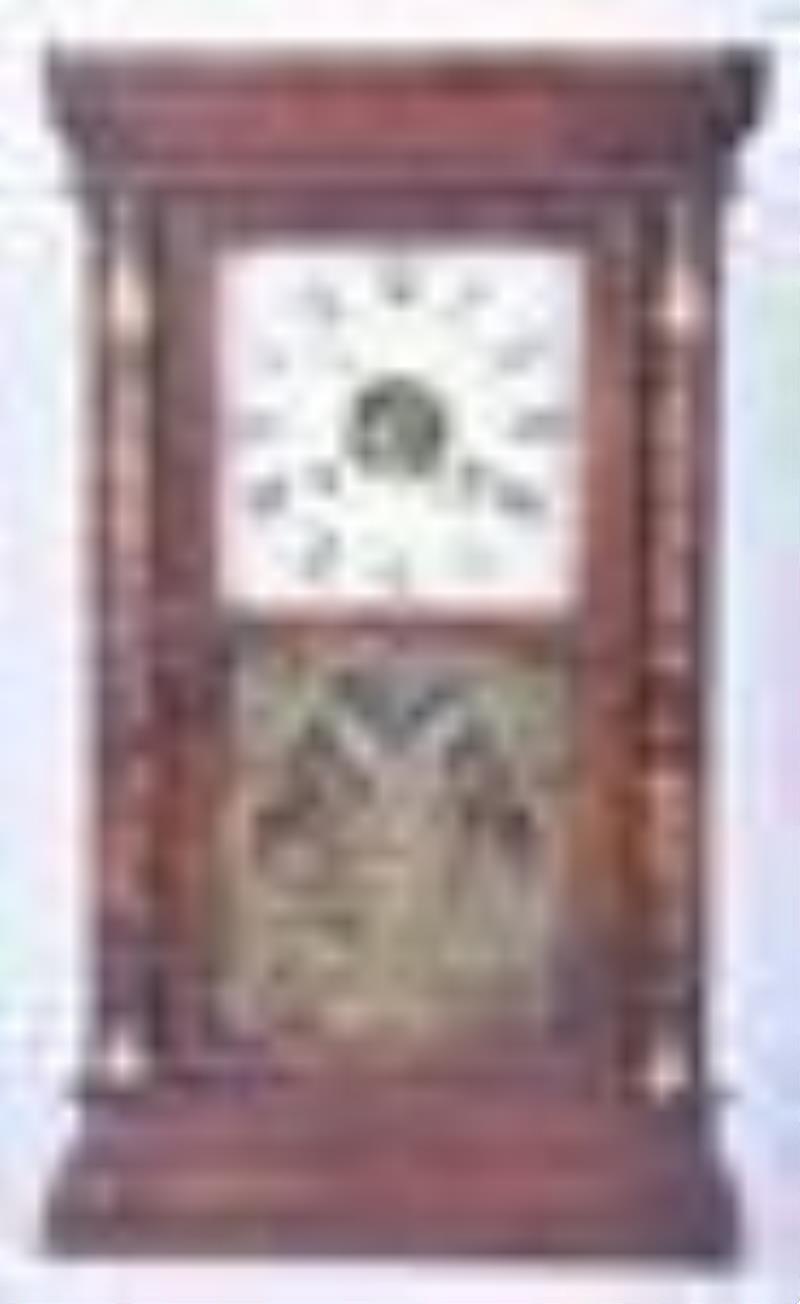 Seth Thomas Mahogany Column Clock