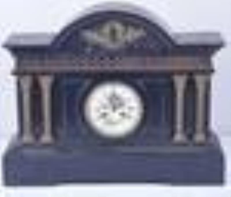 Ansonia black slate mantel clock