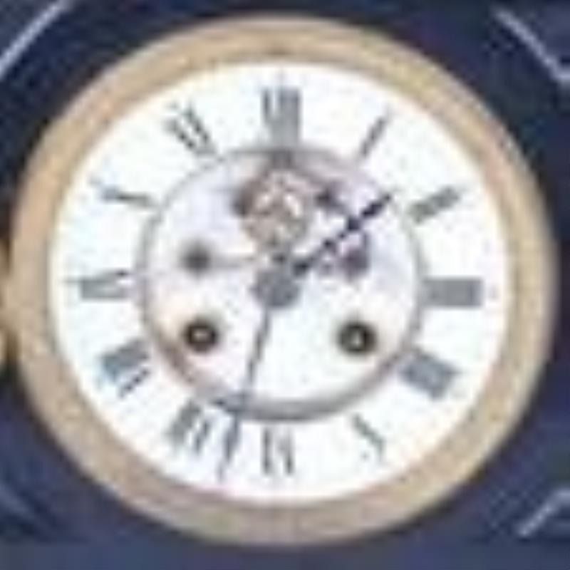 Ansonia black slate mantel clock