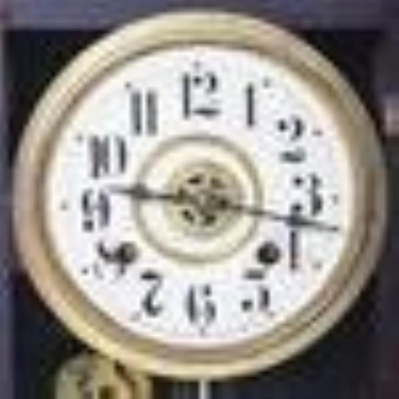 New Haven oak kitchen clock