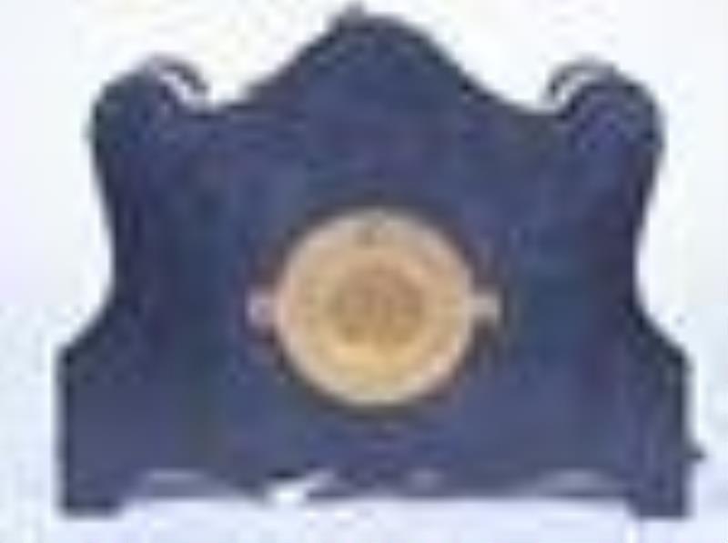 Kroeber \\\”Richelieu\\\” Enameled Iron Mantle Clock