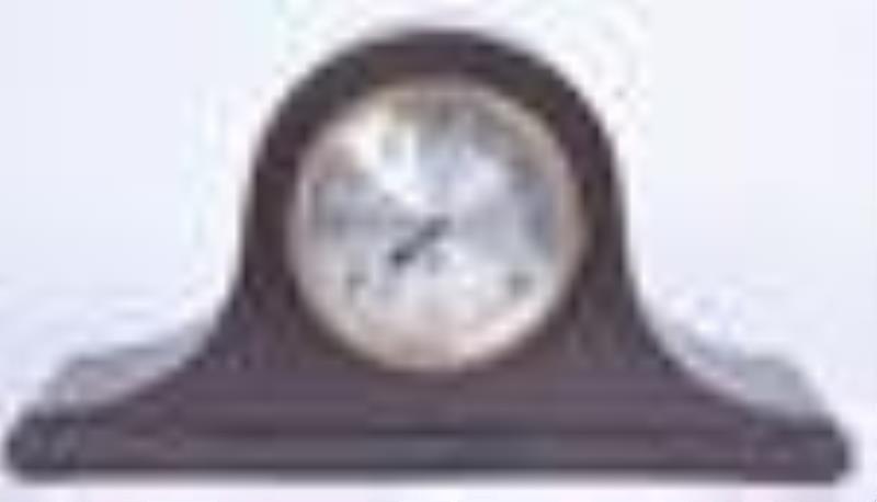 Mahogany Seth Thomas Tambour Mantle Clock