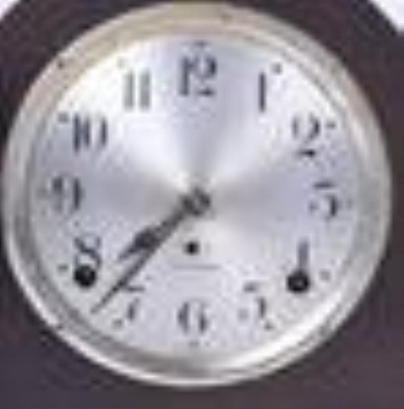 Mahogany Seth Thomas Tambour Mantle Clock