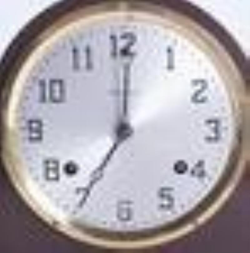 Mahogany Waterbury Tambour Mantle Clock