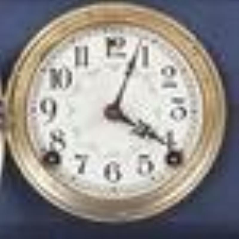 Sessions Black Painted Wood Mantel Clock