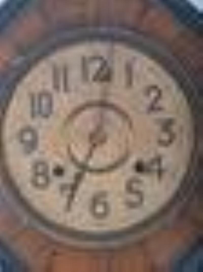 Gilbert Black Painted Wood mantle clock