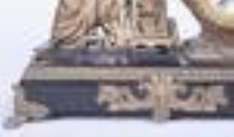 Ansonia figural mantle clock