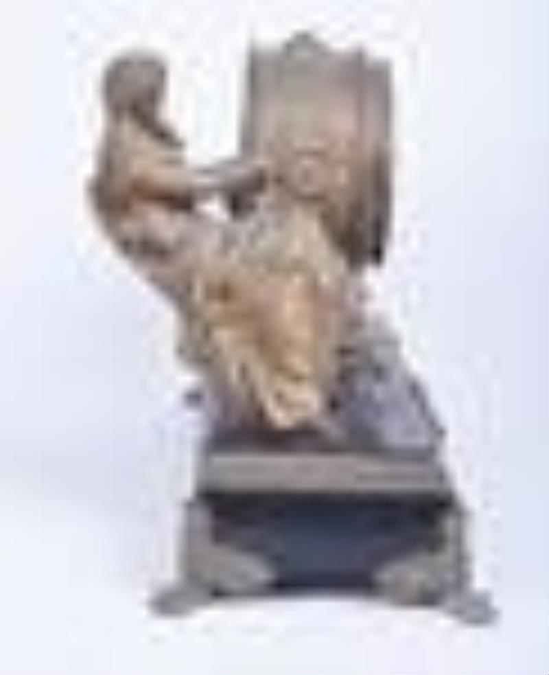 Ansonia figural mantle clock