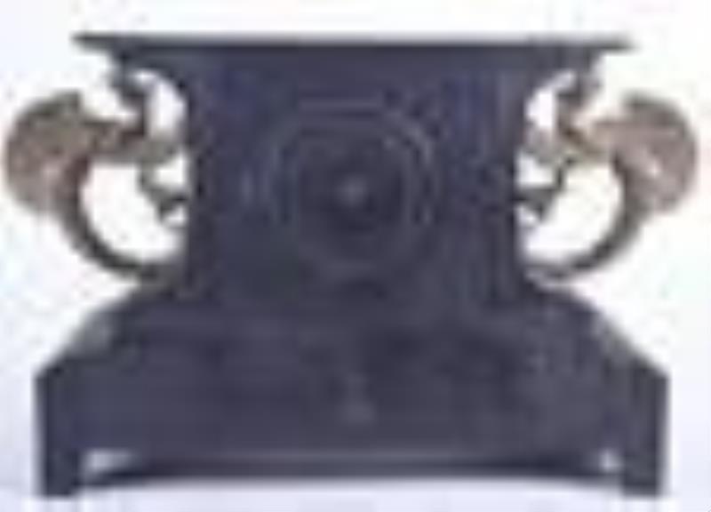 Ansonia \\\”Belgium\\\” Enameled Iron Mantle Clock