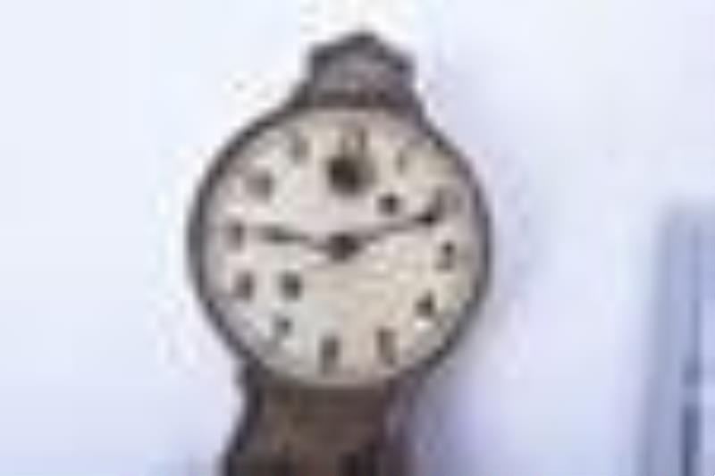 Novelty Lux horse & stagecoach wall clock