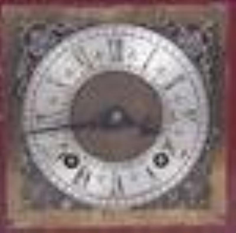English Lacquer Decorated Bracket Clock