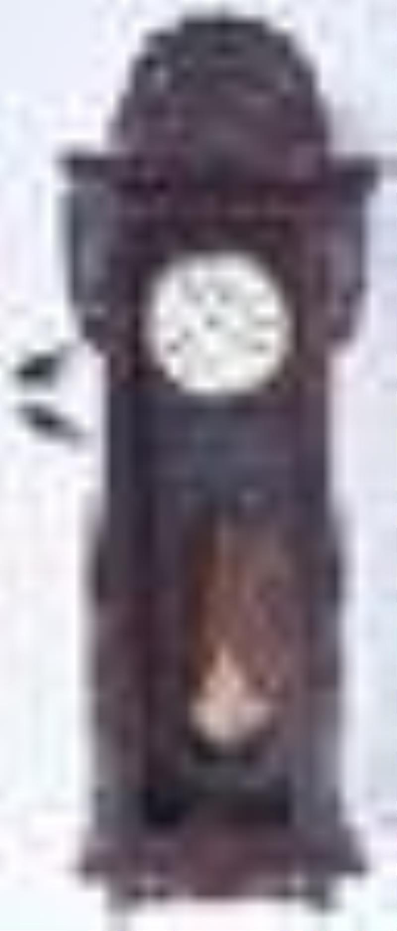 Hamburg American spring driven regulator wall clock