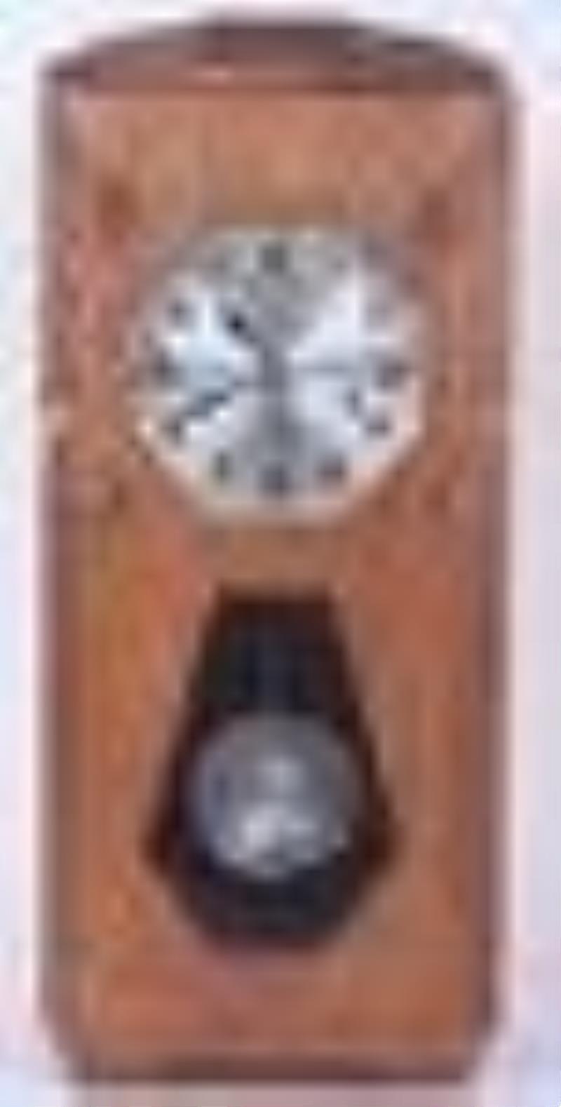 Junghans Oak 3 Hole Wire Chiming Wall Clock