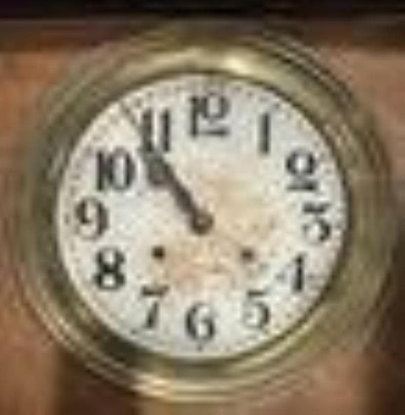 3-Part mahogany German hall clock