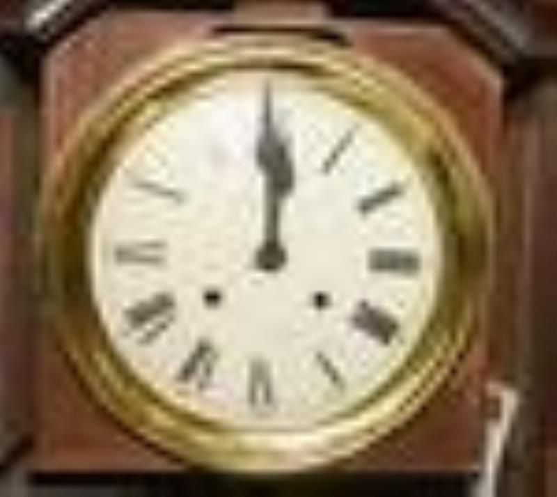 Carved Victorian Continental 3-part tall case clock