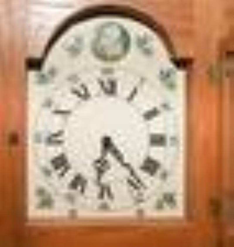 Project clock, unfinished oak
