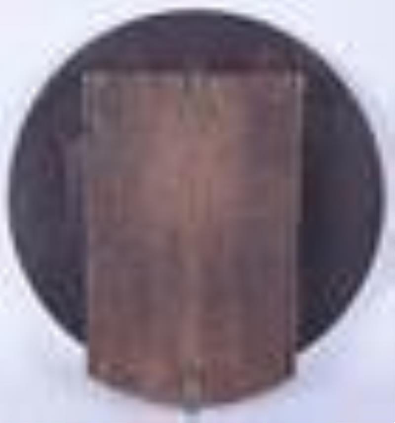 Rosewood grained gallery clock