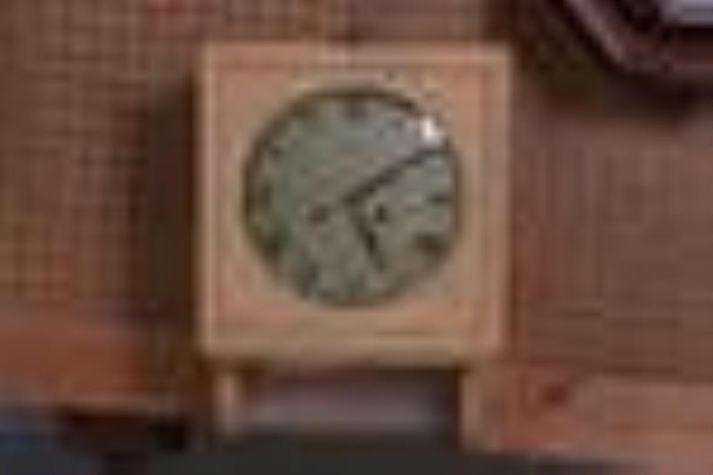 Mauthe Modern Design Oak Wall Clock