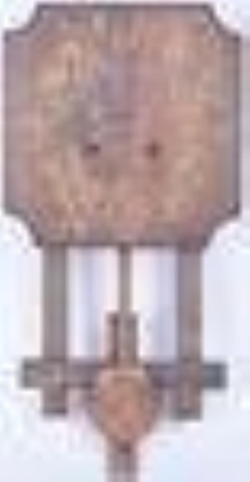Mission Oak Wall Clock