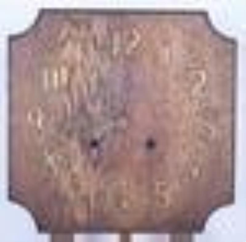 Mission Oak Wall Clock