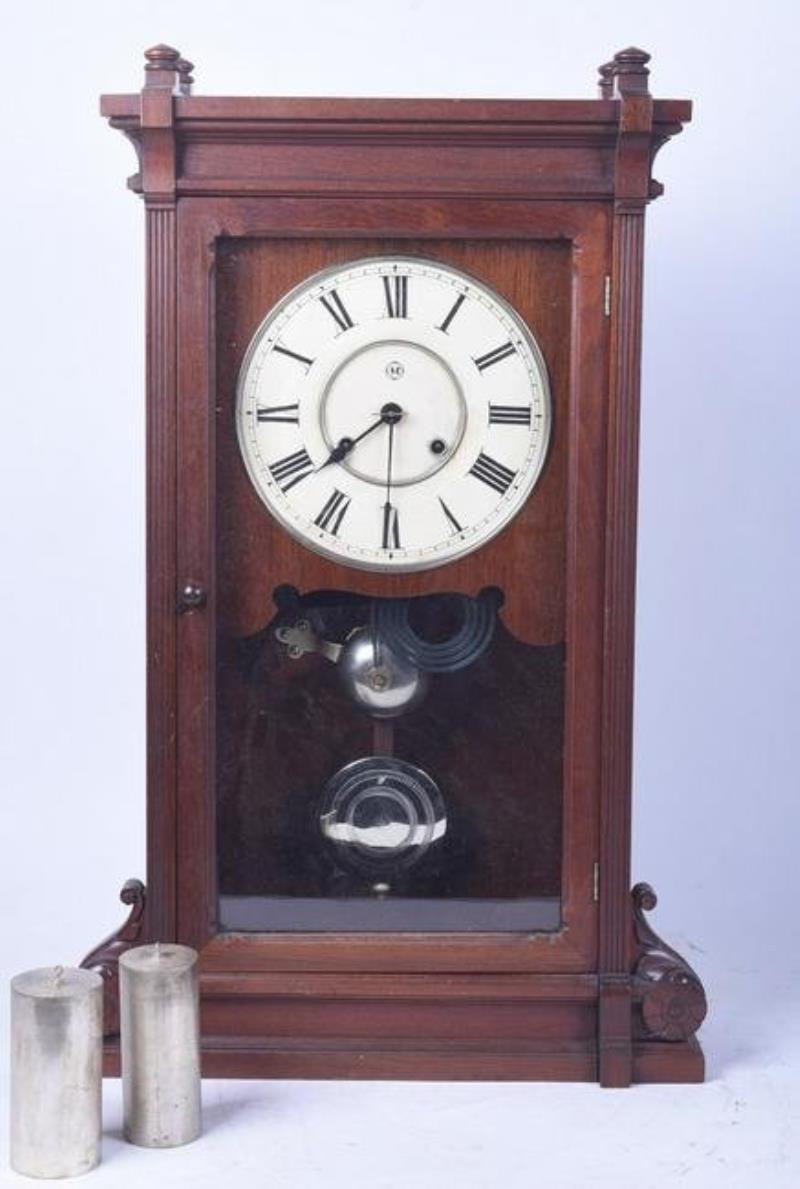 Walnut Seth Thomas ”Lincoln” 2 Weight Shelf Clock