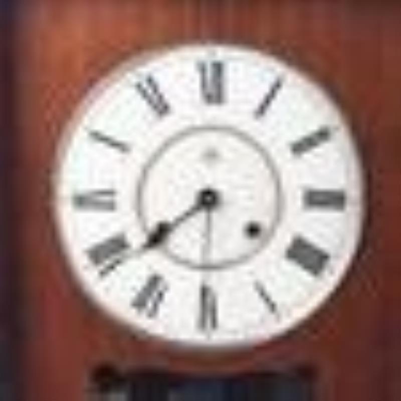 Walnut Seth Thomas \\\”Lincoln\\\” 2 Weight Shelf Clock