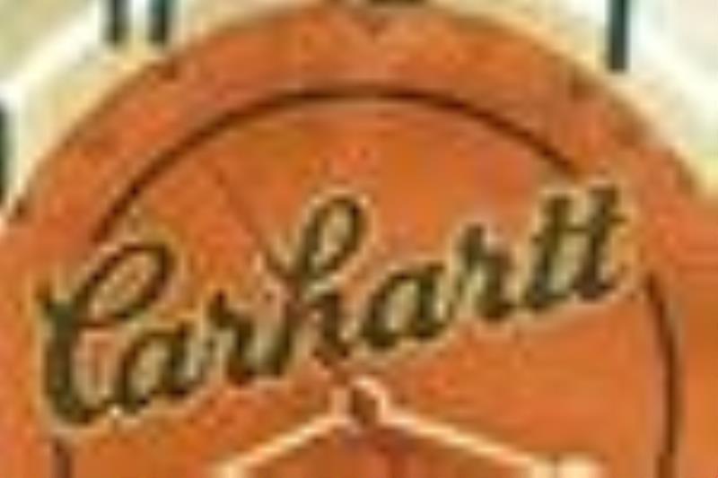 Scarce Early Carhartt Overalls Neon Adv Clock