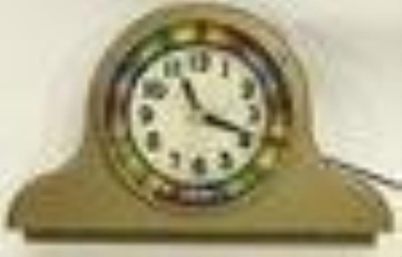 Vtg Neon Spinner Illusion Wheel Clock Sign Topper