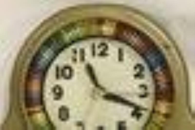 Vtg Neon Spinner Illusion Wheel Clock Sign Topper