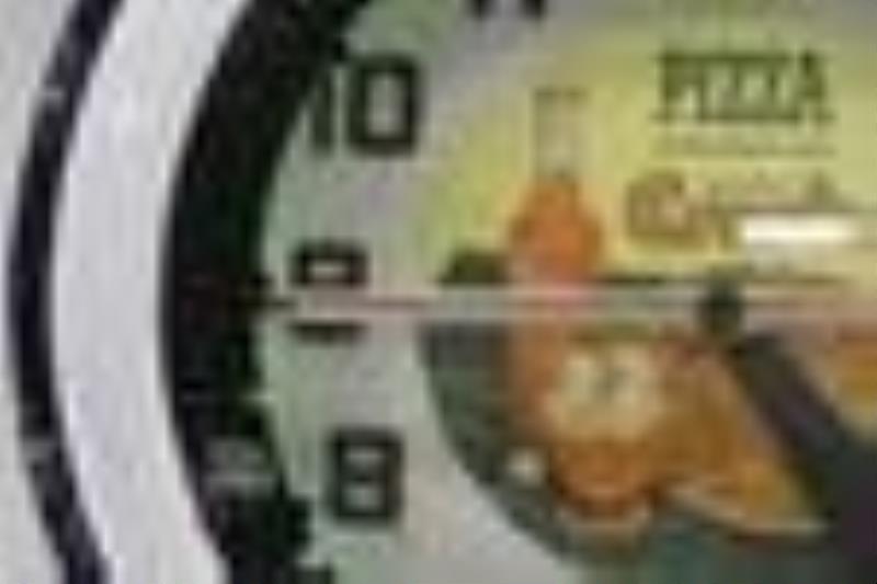 Vintage 22\\\” Neon Adv Spinner Clock w/ Crush Ad
