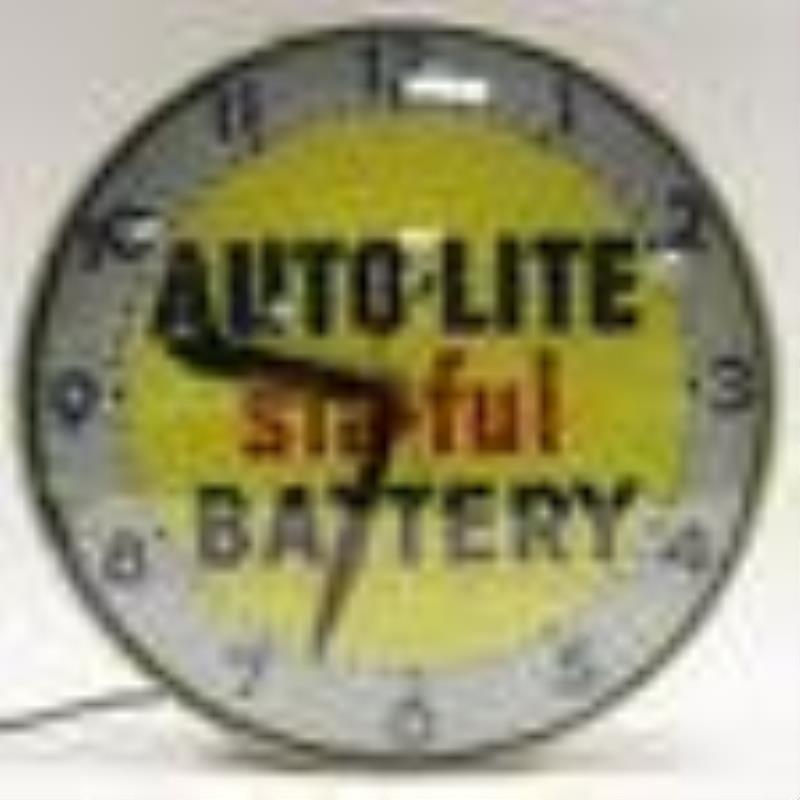 Vintage Auto-Lite Automotive Batteries Adv Clock