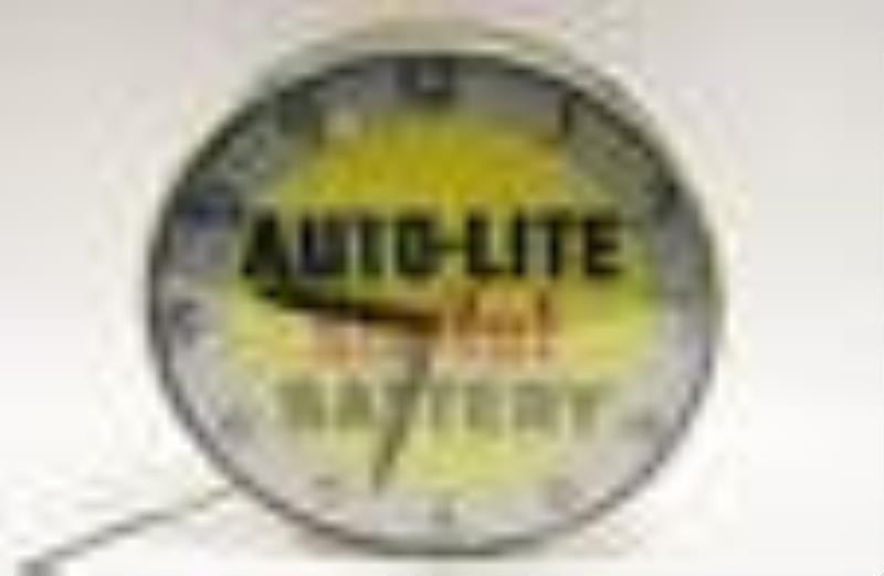Vintage Auto-Lite Automotive Batteries Adv Clock