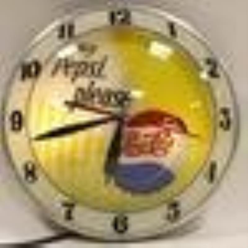 Vintage Pespi-Cola Double Bubble Adv Lighted Clock