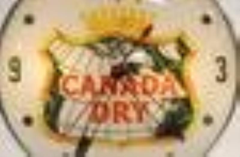 Canada Dry Lighted Adv Glass PAM Clock