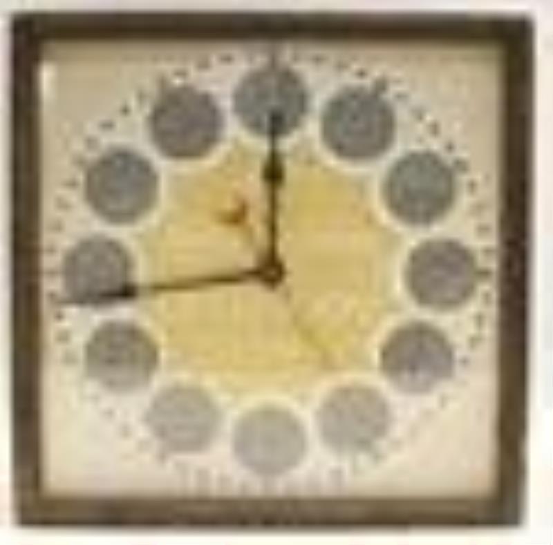 Antique Orthogon Lenses Advertising Clock