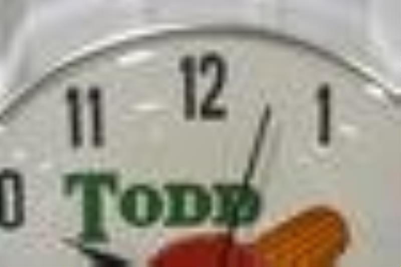Vintage Todd Hybrid Seeds Advertising Clock